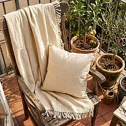 Párnahuzat - Veya cotton cushion cover (krém)
