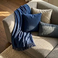 Párnahuzat - Veya cotton cushion cover (sötétkék)