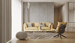 Kerek szőnyeg - Lagos (bezs)