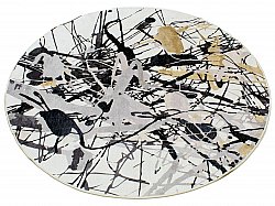 Kerek szőnyeg - Lawrance (szürke/fehér)