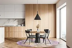 Kerek szőnyeg - Loures (lila)