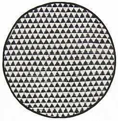Kerek szőnyegek - Lindby (fekete-fehér)