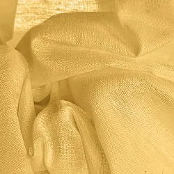 Függöny 2 db-os csomag - Len keverék függöny Lumira (okker)