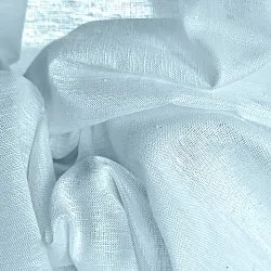 Függöny 2 db-os csomag - Len keverék függöny Lumira (világoskék)