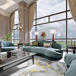 Wilton szőnyeg - Manilva (szürke/fehér/arany)