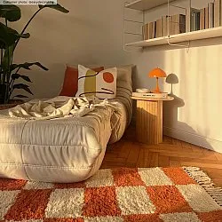 Shaggy szőnyeg - Maranello Natural Cotton Shaggy (narancssárga)