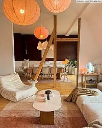 Shaggy szőnyeg - Mareto Natural Cotton Shaggy (barna)