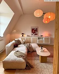 Shaggy szőnyeg - Mareto Natural Cotton Shaggy (barna)