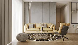 Kerek szőnyeg - Marineo (barna/zöld)