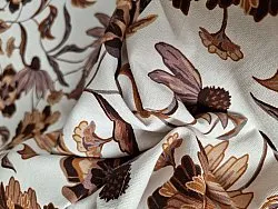 Asztalterítők - Pamut terítő Mathilde (lila)