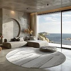 Kerek szőnyeg - Alexa Natural Cotton Shaggy (offwhite)