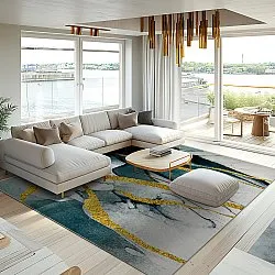 Wilton szőnyeg - Alvaro (kék/fehér/arany)