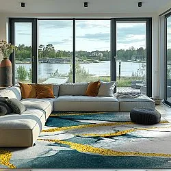 Wilton szőnyeg - Alvaro (kék/fehér/arany)