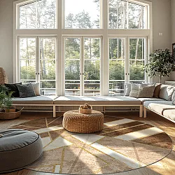 Kerek szőnyeg - Amasra (bezs)