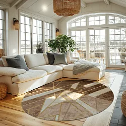 Kerek szőnyeg - Amasra (bezs)