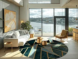 Kerek szőnyeg- Amasra (zöld)