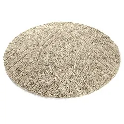 Kerek szőnyeg - Amberley Natural Cotton Shaggy (bézs)