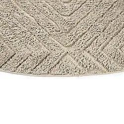 Kerek szőnyeg - Amberley Natural Cotton Shaggy (bézs)