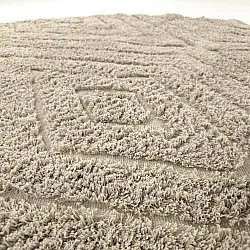 Kerek szőnyeg - Amberley Natural Cotton Shaggy (bézs)