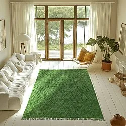 Shaggy szőnyeg - Amberley Natural Cotton Shaggy (zöld)