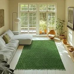 Shaggy szőnyeg - Amberley Natural Cotton Shaggy (zöld)
