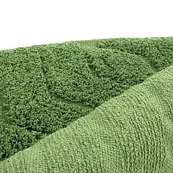 Kerek szőnyeg - Amberley Natural Cotton Shaggy (zöld)