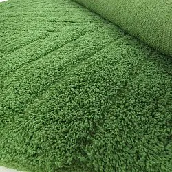 Kerek szőnyeg - Amberley Natural Cotton Shaggy (zöld)