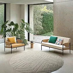 Kerek szőnyeg - Amberley Natural Cotton Shaggy (piszkosfehér)