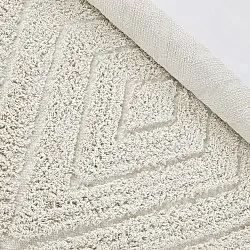 Kerek szőnyeg - Amberley Natural Cotton Shaggy (piszkosfehér)