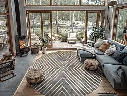 Kerek szőnyeg - Amorgos (cloud)