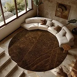 Kerek szőnyeg - Andrea Natural Cotton Shaggy (barna)