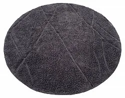 Kerek szőnyeg - Andrea Natural Cotton Shaggy (fekete)