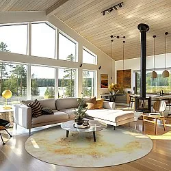 Kerek szőnyeg - Aneto (bezs)