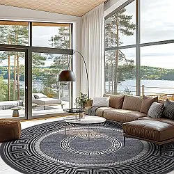 Kerek szőnyeg - Ankara Versace (szürke)