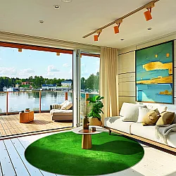 Kerek szőnyeg - Anzio (zöld)