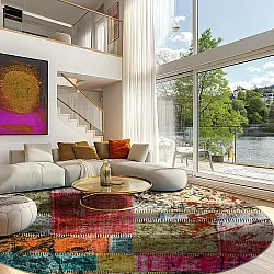 Kerek szőnyeg - Ariana (többszínű)