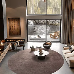 Kerek szőnyeg - Artena (szürke/barna)