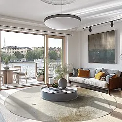 Kerek szőnyeg - Aurelia (bezs)