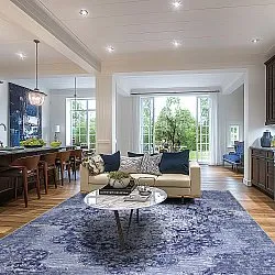 Wilton szőnyeg - Badem (kék)