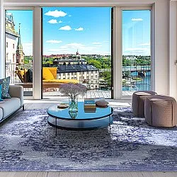 Wilton szőnyeg - Badem (kék)