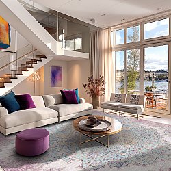 Wilton szőnyeg - Badem (rózsaszín/többszínű)