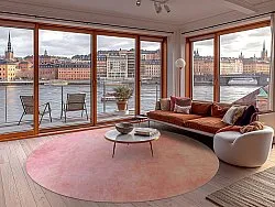 Kerek szőnyeg - Baden (rózsaszín)