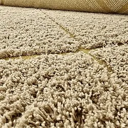 Kerek szőnyeg - Bellevue Natural Cotton Shaggy (bézs/barna)