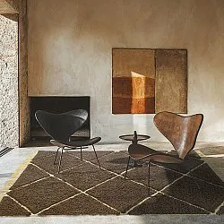 Shaggy szőnyeg - Bellevue Natural Cotton Shaggy (barna/sárga)