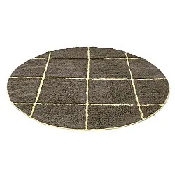 Kerek szőnyeg - Bellevue Natural Cotton Shaggy (barna/sárga)