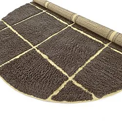 Kerek szőnyeg - Bellevue Natural Cotton Shaggy (barna/sárga)