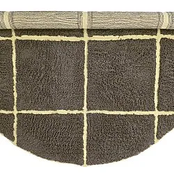 Kerek szőnyeg - Bellevue Natural Cotton Shaggy (barna/sárga)