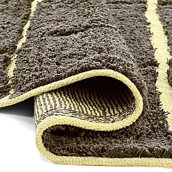 Kerek szőnyeg - Bellevue Natural Cotton Shaggy (barna/sárga)