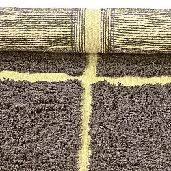 Kerek szőnyeg - Bellevue Natural Cotton Shaggy (barna/sárga)