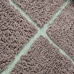 Kerek szőnyeg - Bellevue Natural Cotton Shaggy (szürkés/zöld)